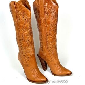 Jessica Simpson Alan Cowboy Cowgirl Boots - Women's 9B Excellent Condition